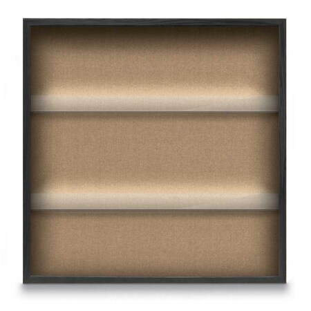 United Visual Products Outdoor Enclosed Combo Board, 48"x36", White Frame/Blue & Amethyst UVCB4836ODW-BLUE-AMETHY
